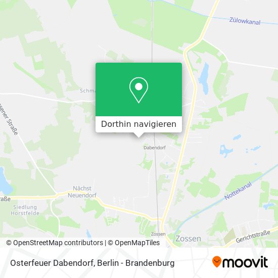 Osterfeuer Dabendorf Karte