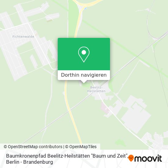 Baumkronenpfad Beelitz-Heilstätten "Baum und Zeit" Karte