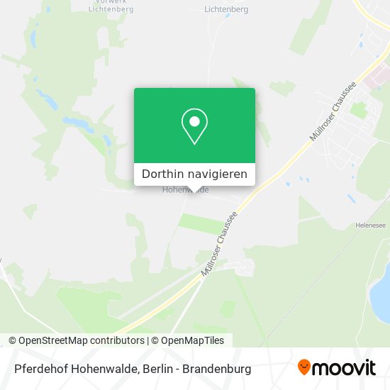 Pferdehof Hohenwalde Karte