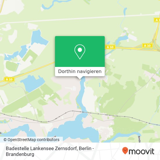 Badestelle Lankensee Zernsdorf Karte