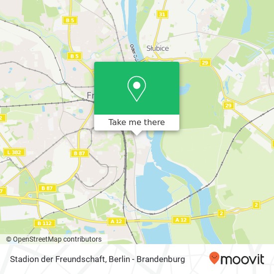 Stadion der Freundschaft Karte