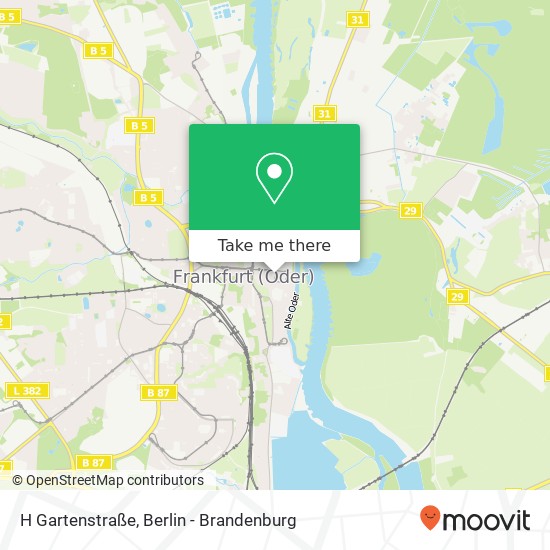 H Gartenstraße Karte