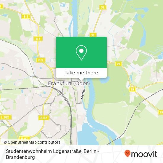 Studentenwohnheim Logenstraße Karte