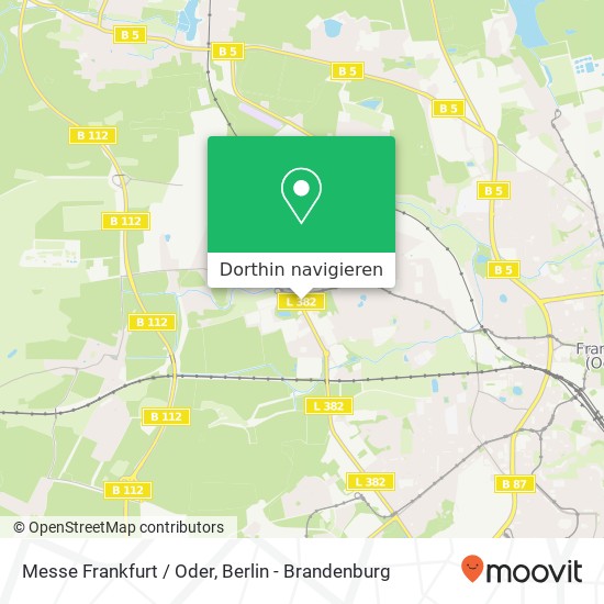 Messe Frankfurt / Oder Karte