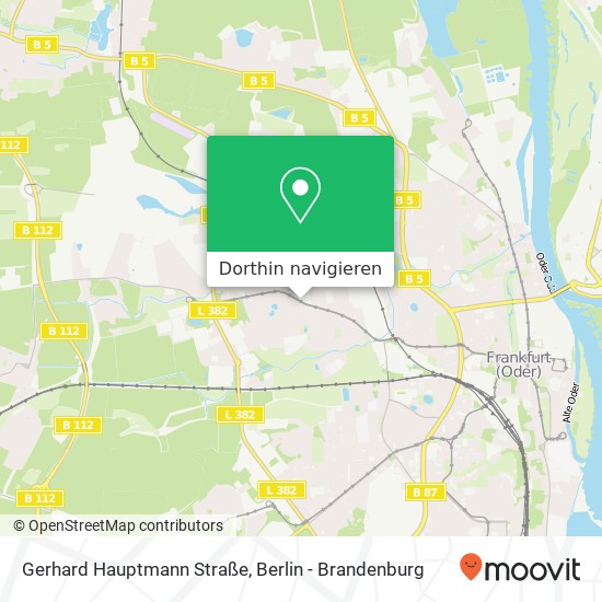 Gerhard Hauptmann Straße Karte