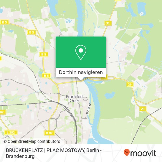 BRÜCKENPLATZ | PLAC MOSTOWY Karte