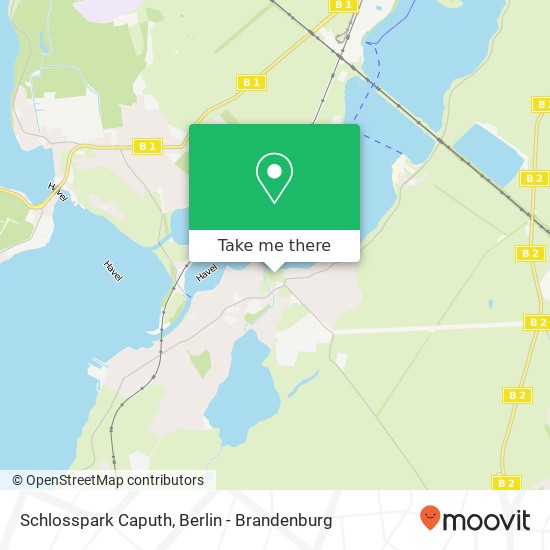 Schlosspark Caputh Karte