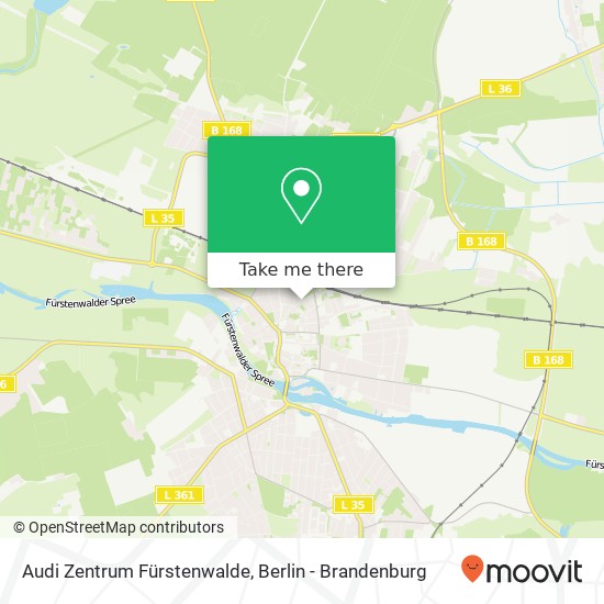 Audi Zentrum Fürstenwalde Karte