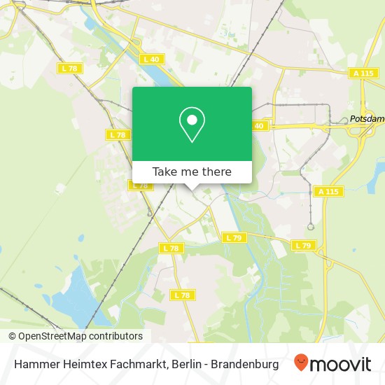 Hammer Heimtex Fachmarkt Karte