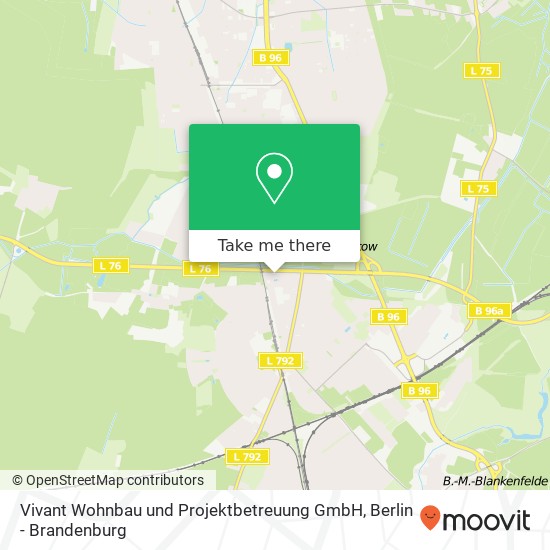 Vivant Wohnbau und Projektbetreuung GmbH Karte