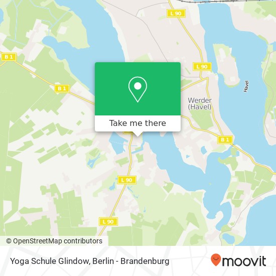 Yoga Schule Glindow Karte