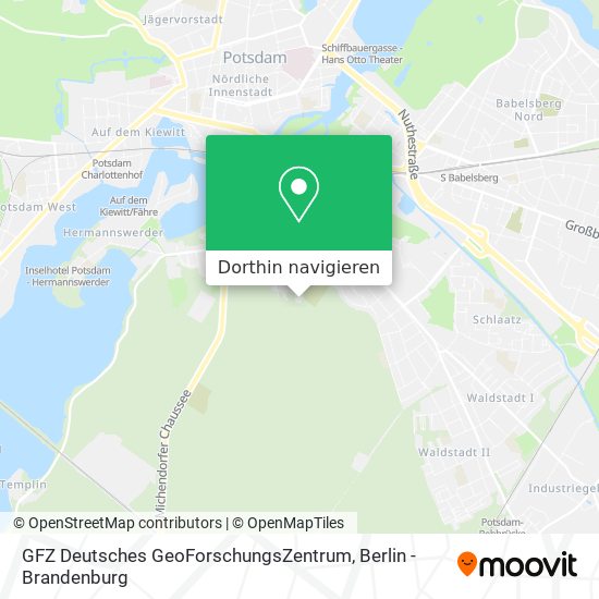 GFZ Deutsches GeoForschungsZentrum Karte