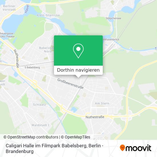 Caligari Halle im Filmpark Babelsberg Karte