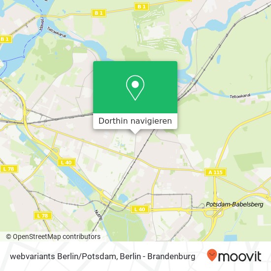 webvariants Berlin/Potsdam Karte