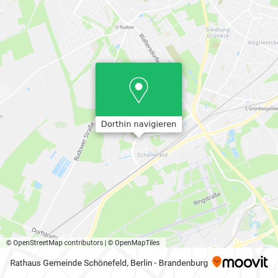 Rathaus Gemeinde Schönefeld Karte