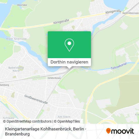 Kleingartenanlage Kohlhasenbrück Karte