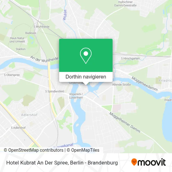 Hotel Kubrat An Der Spree Karte