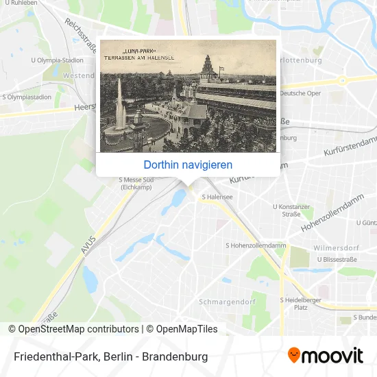 Friedenthal-Park Karte