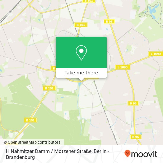 H Nahmitzer Damm / Motzener Straße Karte