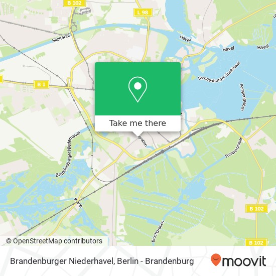 Brandenburger Niederhavel Karte