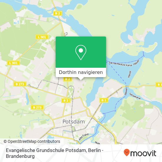 Evangelische Grundschule Potsdam Karte