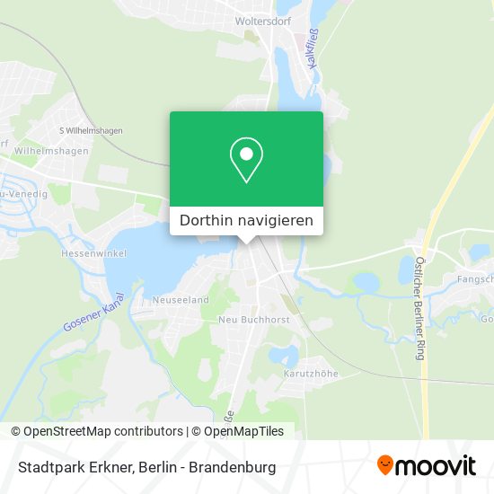 Stadtpark Erkner Karte