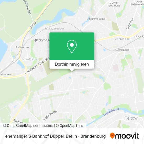 ehemaliger S-Bahnhof Düppel Karte