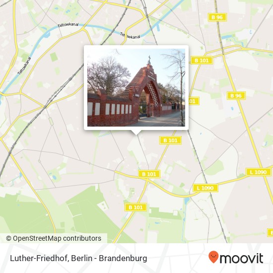 Luther-Friedhof Karte