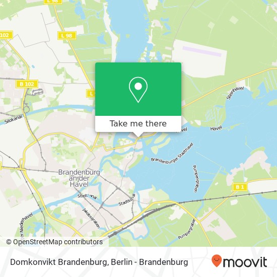 Domkonvikt Brandenburg Karte