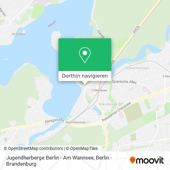 Jugendherberge Berlin - Am Wannsee Karte
