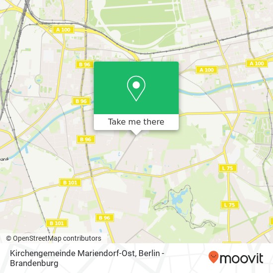 Kirchengemeinde Mariendorf-Ost Karte