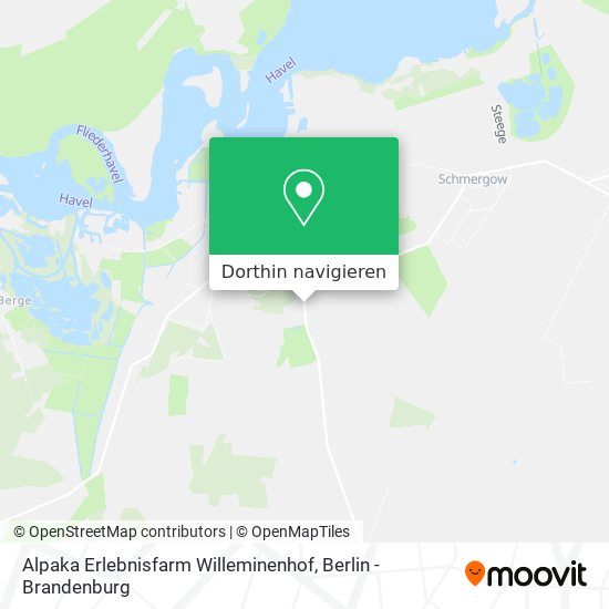 Alpaka Erlebnisfarm Willeminenhof Karte