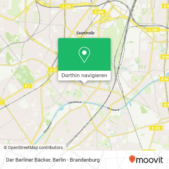 Der Berliner Bäcker Karte
