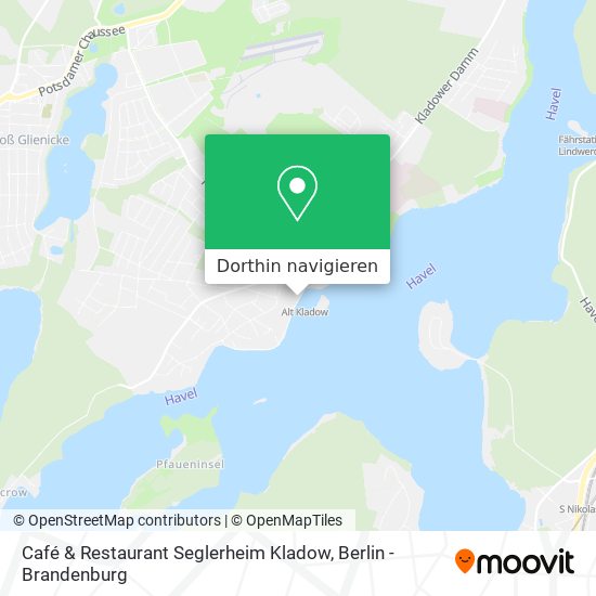 Café & Restaurant Seglerheim Kladow Karte