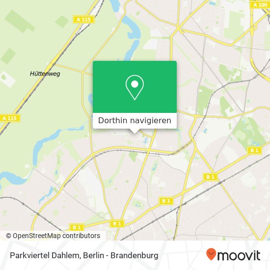 Parkviertel Dahlem Karte