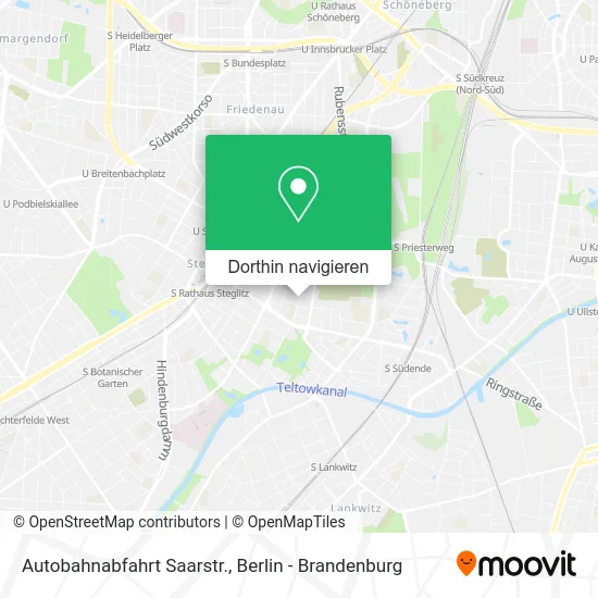 Autobahnabfahrt Saarstr. Karte