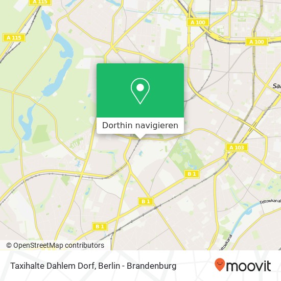 Taxihalte Dahlem Dorf Karte