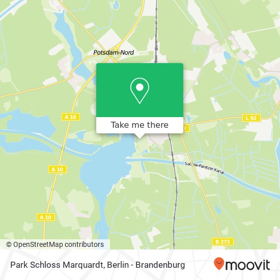 Park Schloss Marquardt Karte