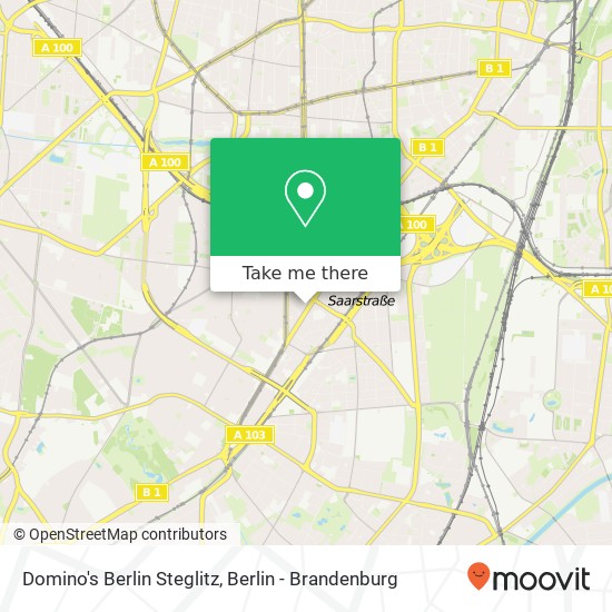 Domino's Berlin Steglitz Karte