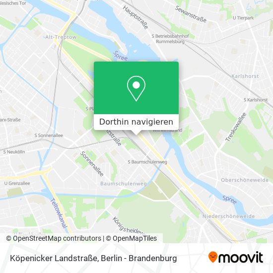 Köpenicker Landstraße Karte
