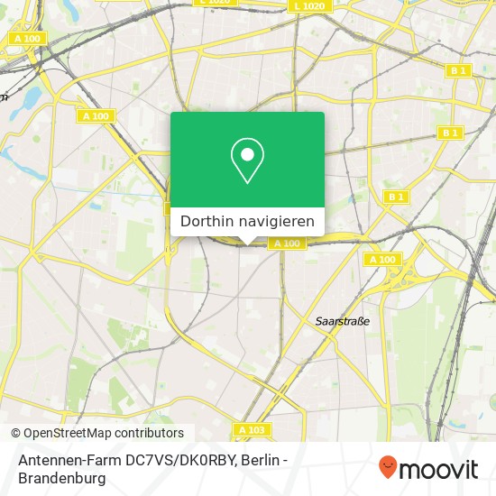 Antennen-Farm DC7VS/DK0RBY Karte