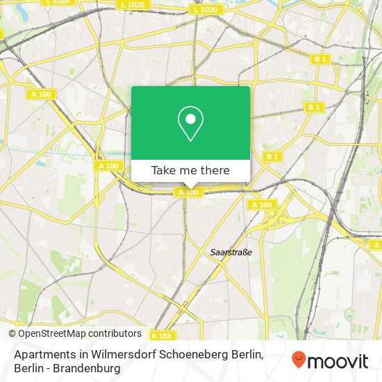 Apartments in Wilmersdorf Schoeneberg Berlin Karte