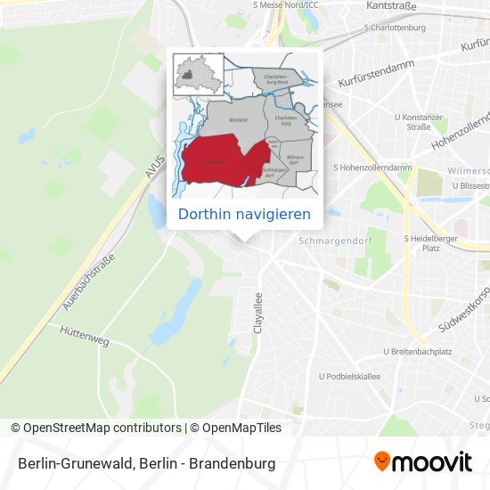 Berlin-Grunewald Karte