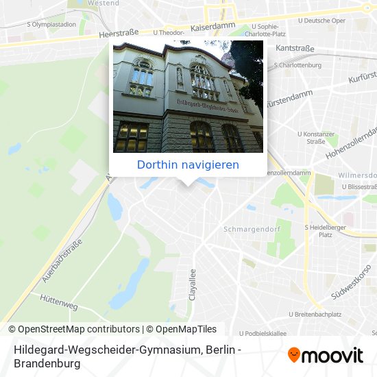 Hildegard-Wegscheider-Gymnasium Karte