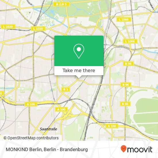 MONKIND Berlin Karte