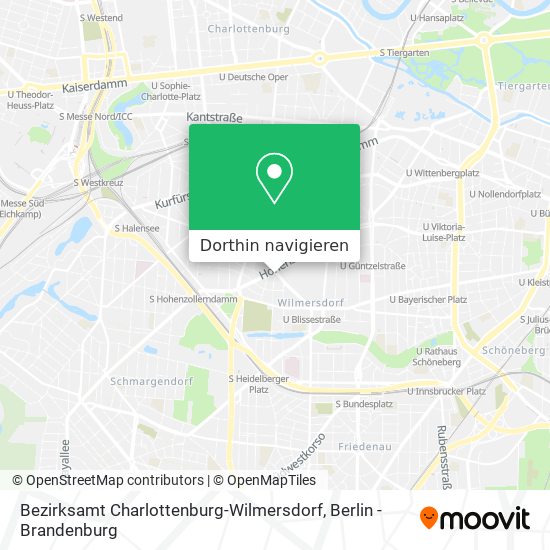 Bezirksamt Charlottenburg-Wilmersdorf Karte