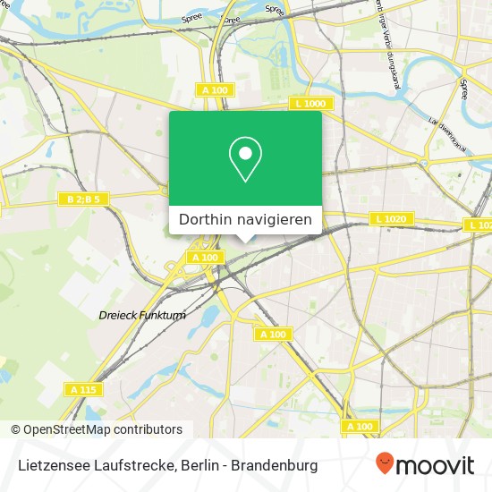 Lietzensee Laufstrecke Karte