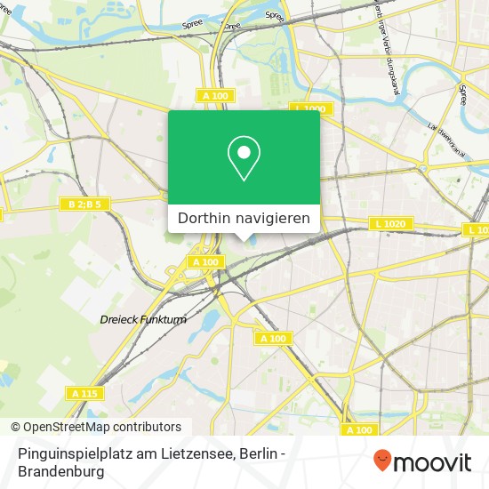 Pinguinspielplatz am Lietzensee Karte