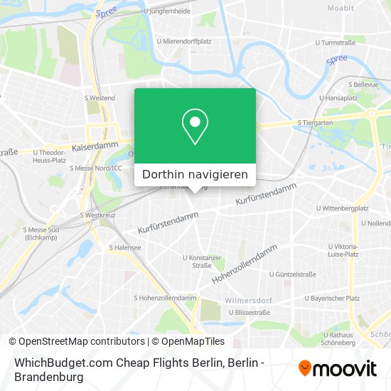 WhichBudget.com Cheap Flights Berlin Karte
