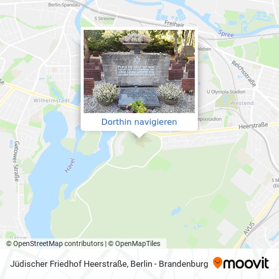 Jüdischer Friedhof Heerstraße Karte